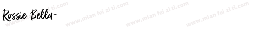 Rossie Bella字体转换